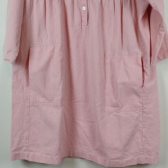 Pomander Place Tuckernuck Fallon Dress in Salmon Linen Blend Size Large - Picture 8 of 12